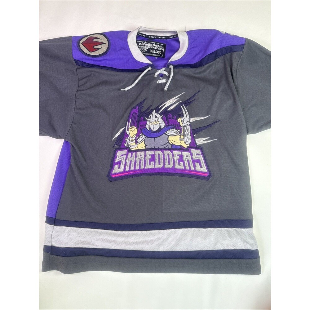 Nickelodeon collectors series #84 Shredders Hockey Jersey 288/300 Size small